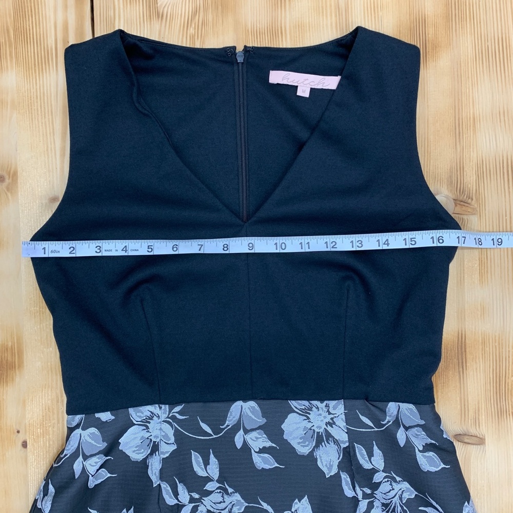 Hutch Mixed Media Sleeveless A-Line Floral Dress Sz M - Picture 10 of 12